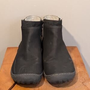 JBU By Jambu Booties Black Vegan Leather Classic Style - Size 10